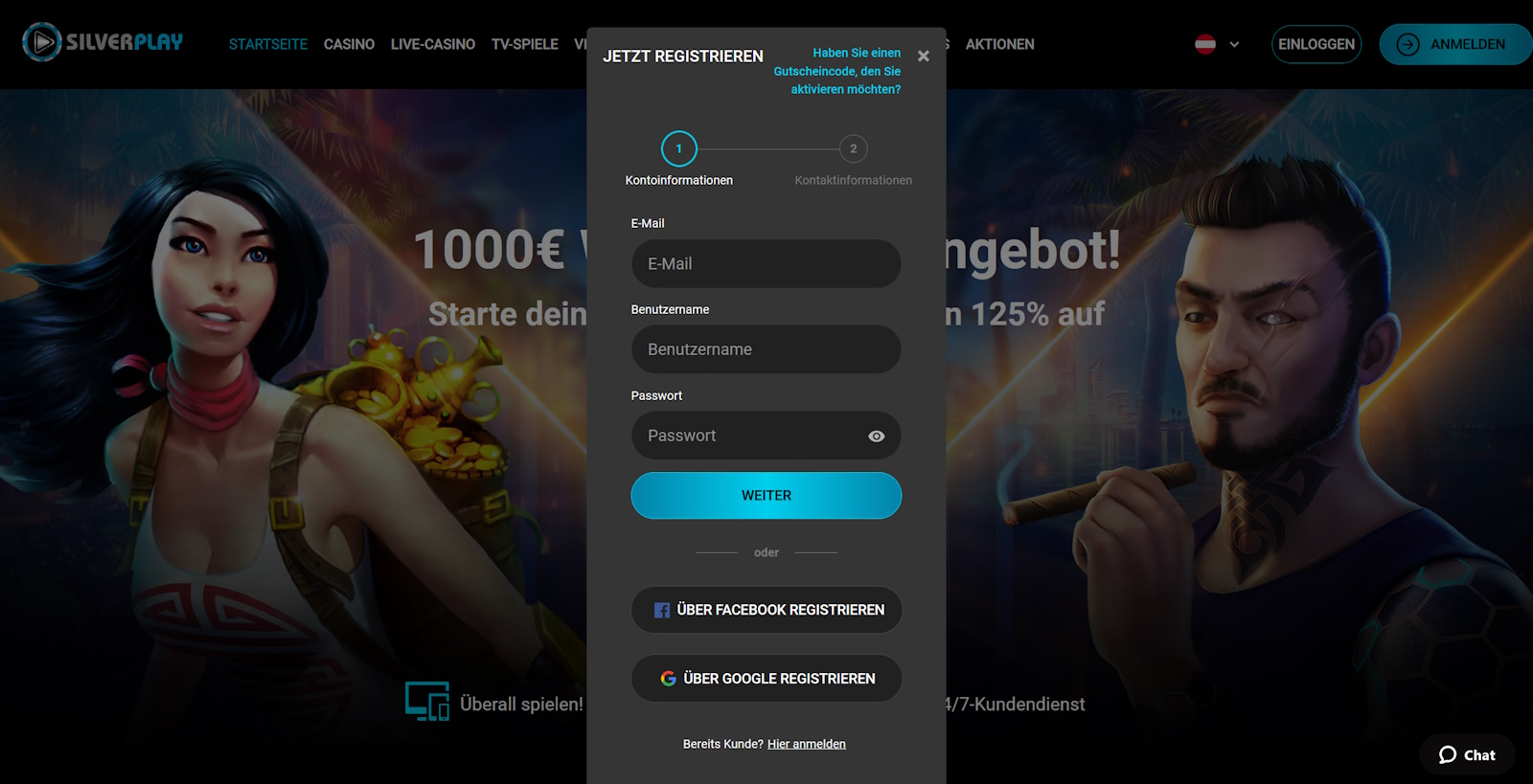 im online casino registrieren