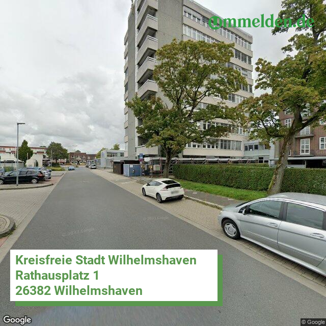 03405 streetview amt Wilhelmshaven Stadt