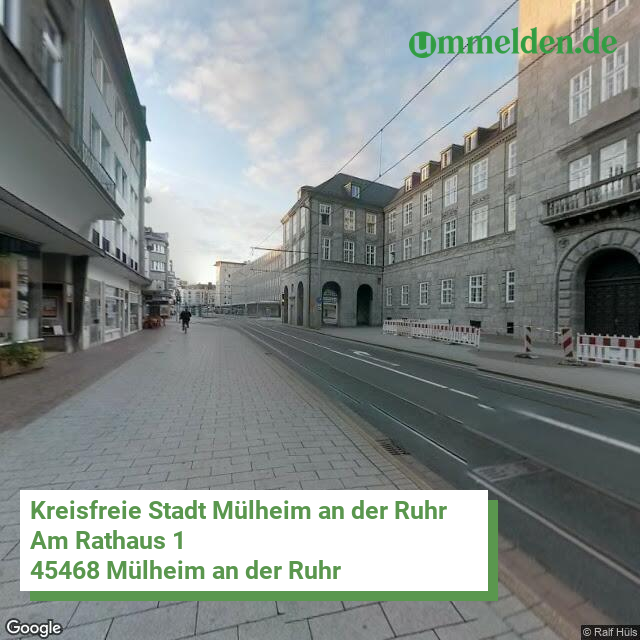 05117 streetview amt Muelheim an der Ruhr Stadt