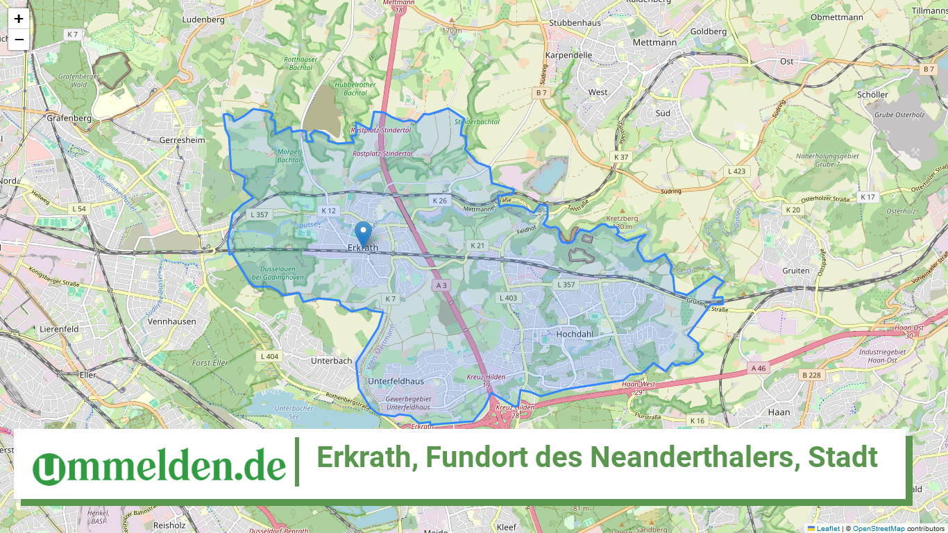 051580004004 Erkrath Fundort des Neanderthalers Stadt