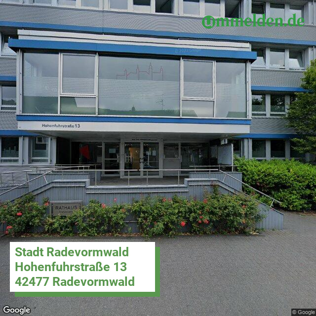 053740036036 streetview amt Radevormwald Stadt auf der Hoehe