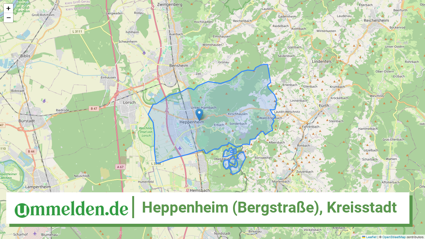 064310011011 Heppenheim Bergstrasse Kreisstadt