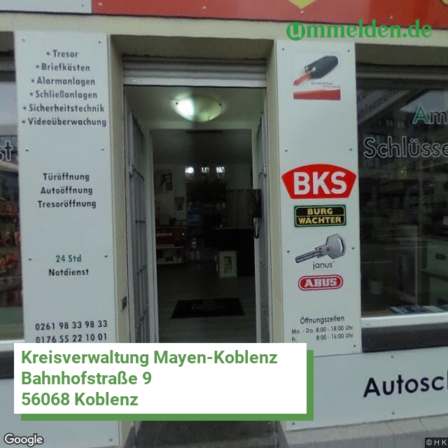 07137 streetview amt Mayen Koblenz