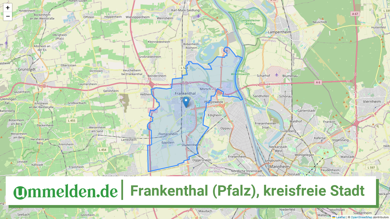 07311 Frankenthal Pfalz kreisfreie Stadt