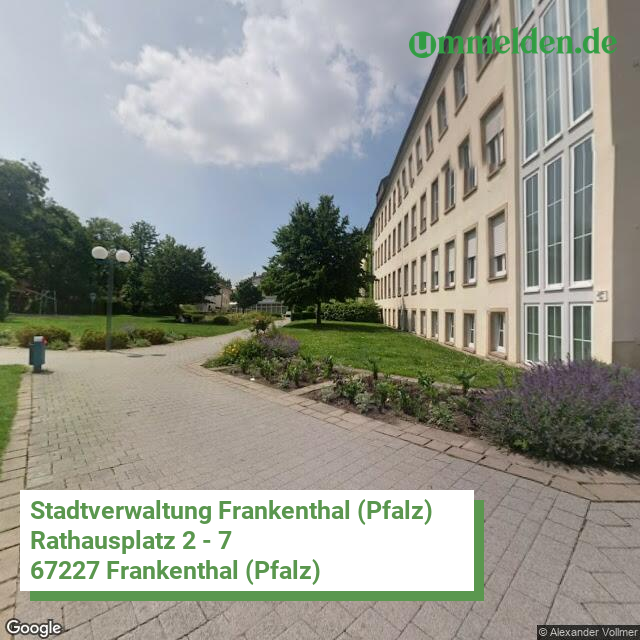 07311 streetview amt Frankenthal Pfalz kreisfreie Stadt