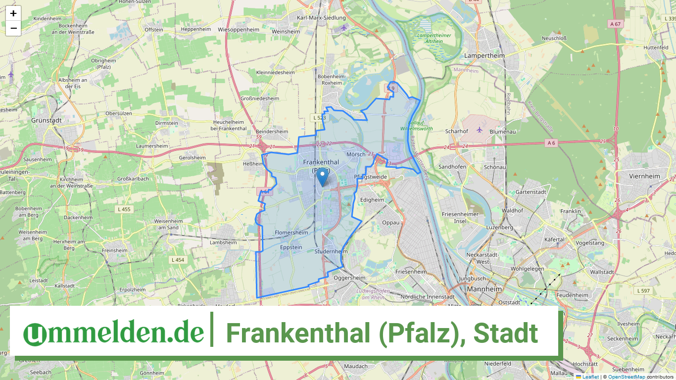 073110000000 Frankenthal Pfalz Stadt