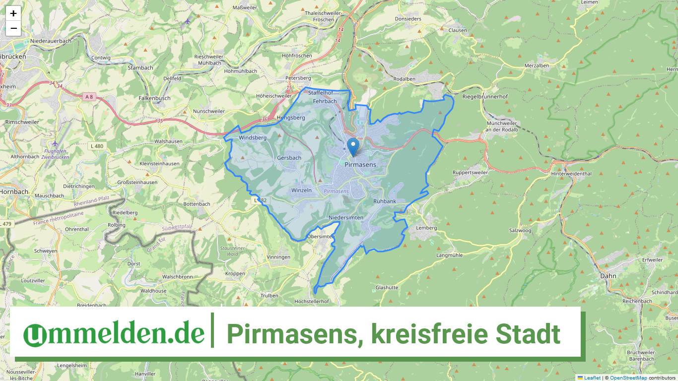 07317 Pirmasens kreisfreie Stadt