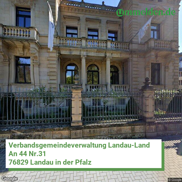 073375005 streetview amt Verbandsgemeindeverwaltung Landau Land