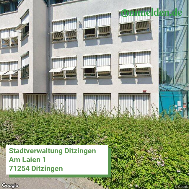081180011011 streetview amt Ditzingen Stadt