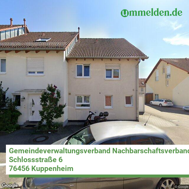 082165001 streetview amt Gemeindeverwaltungsverband Nachbarschaftsverband Bischweier Kuppenheim