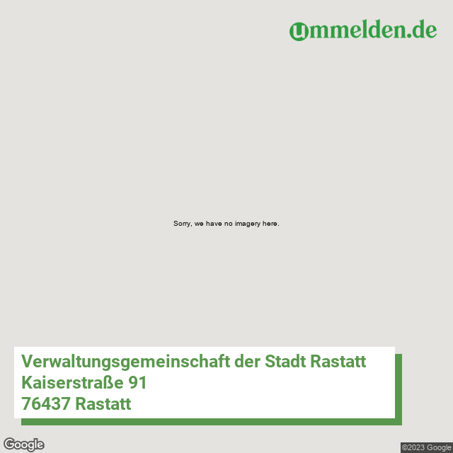 082165005 streetview amt Verwaltungsgemeinschaft der Stadt Rastatt