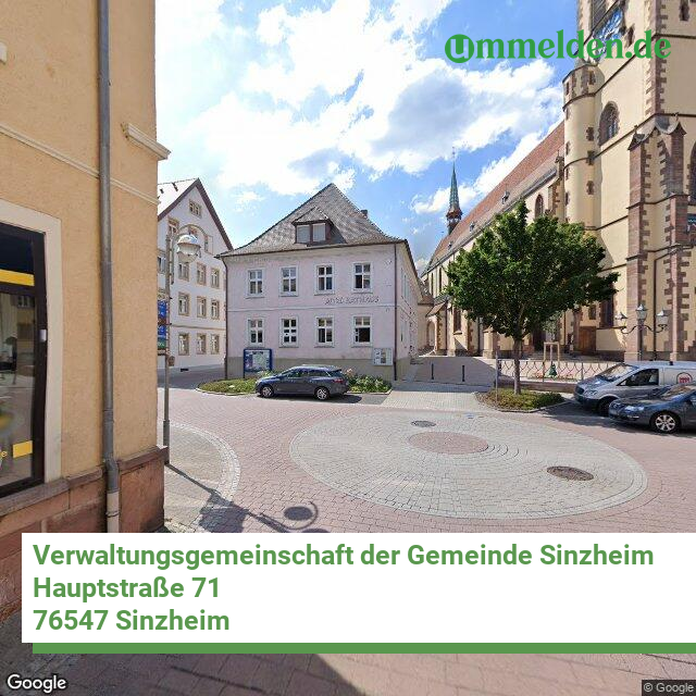 082165007 streetview amt Verwaltungsgemeinschaft der Gemeinde Sinzheim