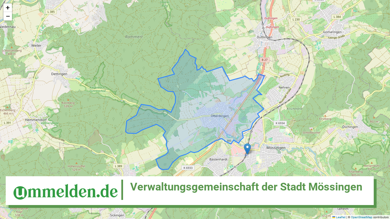 084165002 Verwaltungsgemeinschaft der Stadt Moessingen