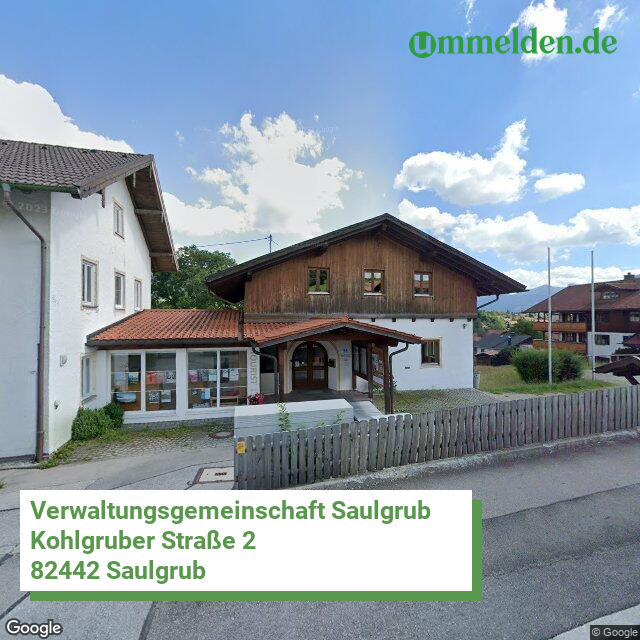 091805133 streetview amt Verwaltungsgemeinschaft Saulgrub