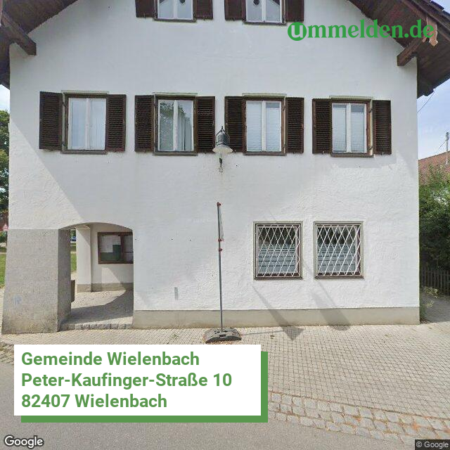 091900159159 streetview amt Wielenbach