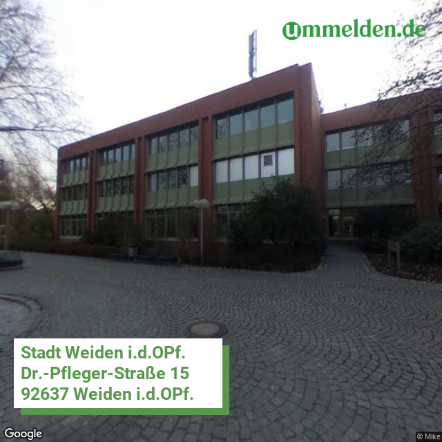 09363 streetview amt Weiden i.d.OPf