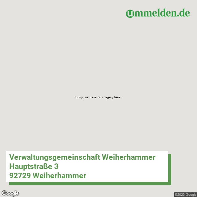 093745325 streetview amt Verwaltungsgemeinschaft Weiherhammer