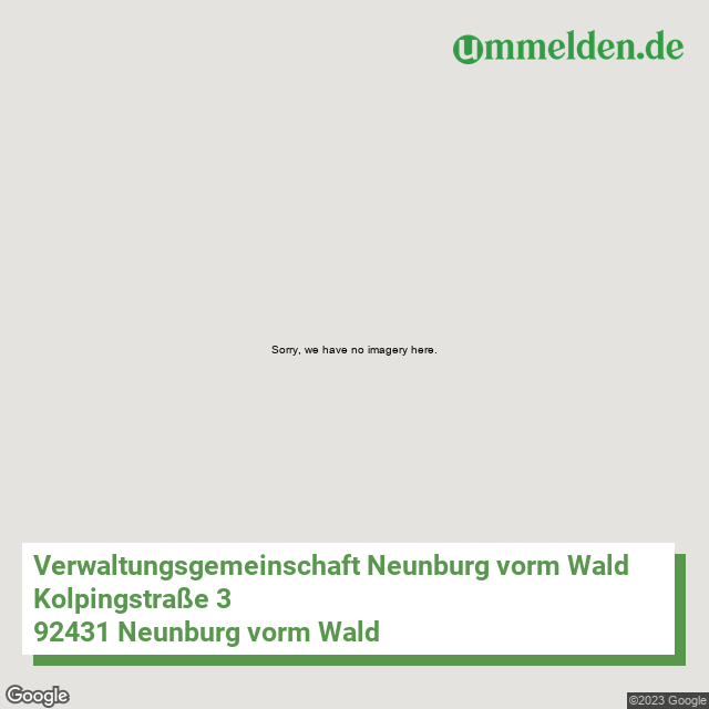 093765345 streetview amt Verwaltungsgemeinschaft Neunburg vorm Wald