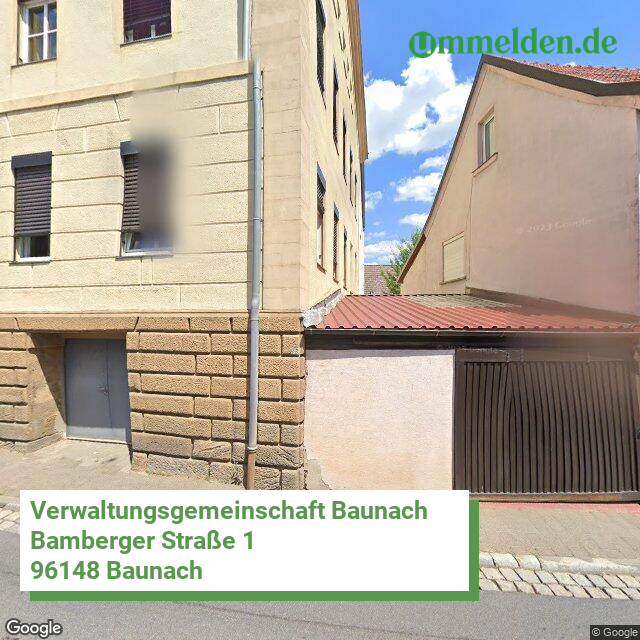 094715401 streetview amt Verwaltungsgemeinschaft Baunach