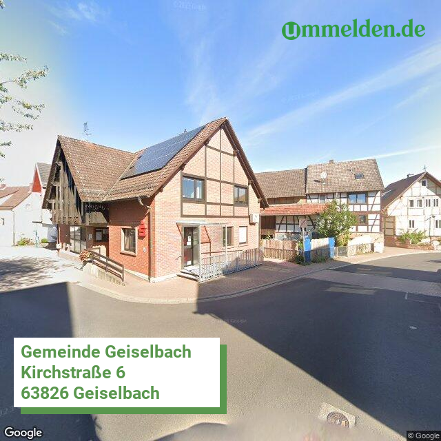 096710119119 streetview amt Geiselbach