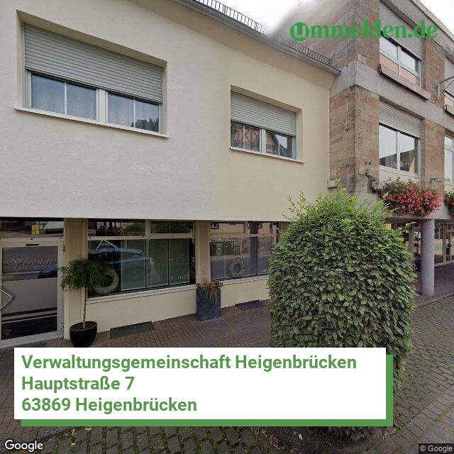 096715602 streetview amt Verwaltungsgemeinschaft Heigenbruecken