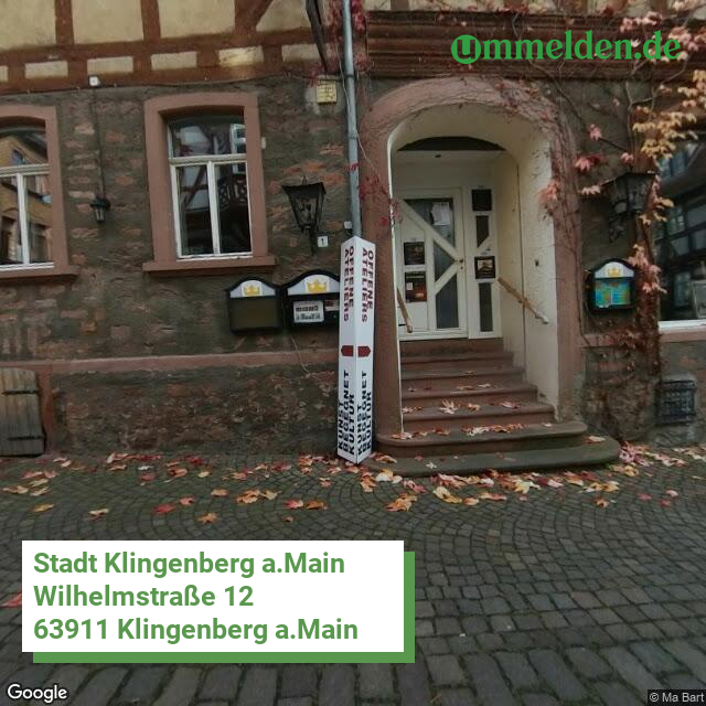 096760134134 streetview amt Klingenberg a.Main St