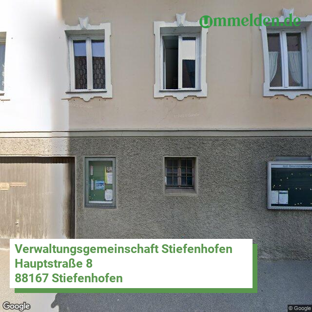 097765738 streetview amt Verwaltungsgemeinschaft Stiefenhofen