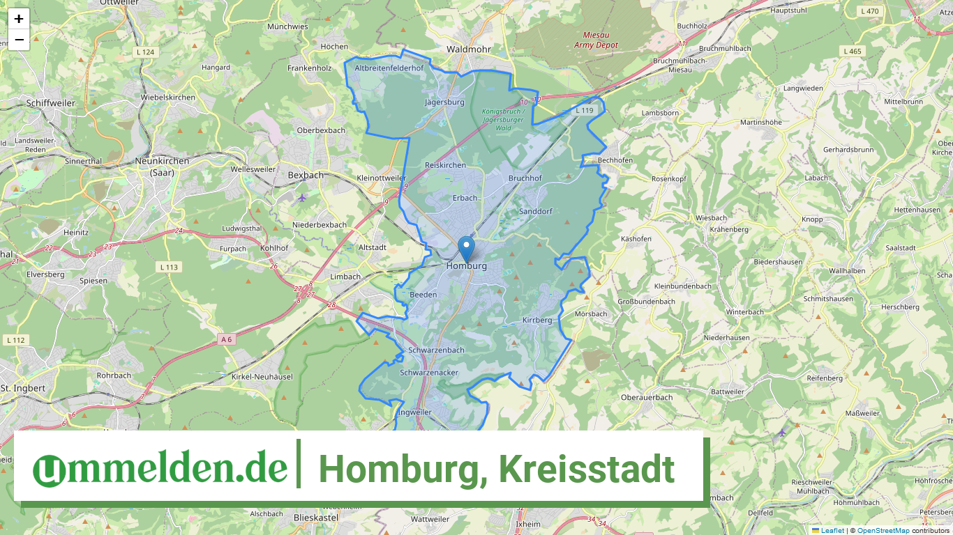 100450114114 Homburg Kreisstadt