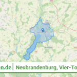130710107107 Neubrandenburg Vier Tore Stadt