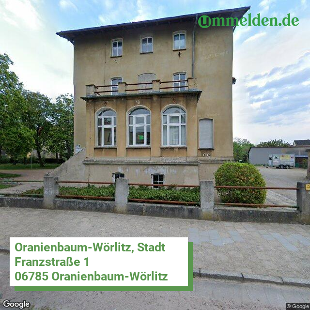 150910241241 streetview amt Oranienbaum Woerlitz Stadt