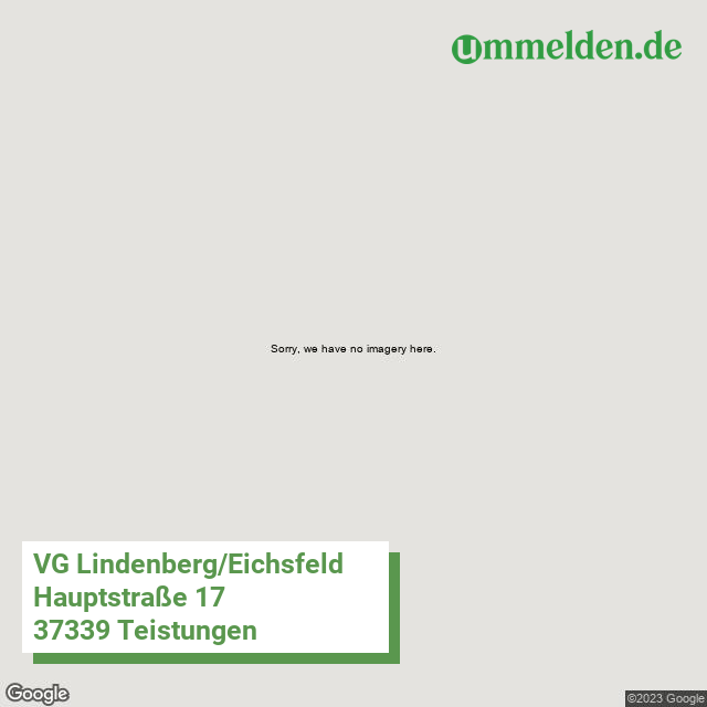 160615001 streetview amt VG Lindenberg Eichsfeld