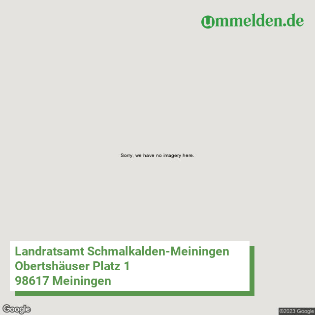 16066 streetview amt Schmalkalden Meiningen