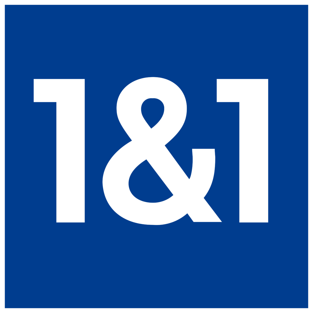 1 and 1 logo