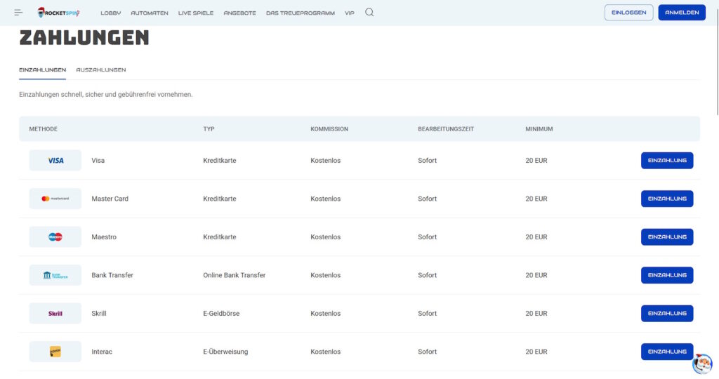 Rocketspin Startseite