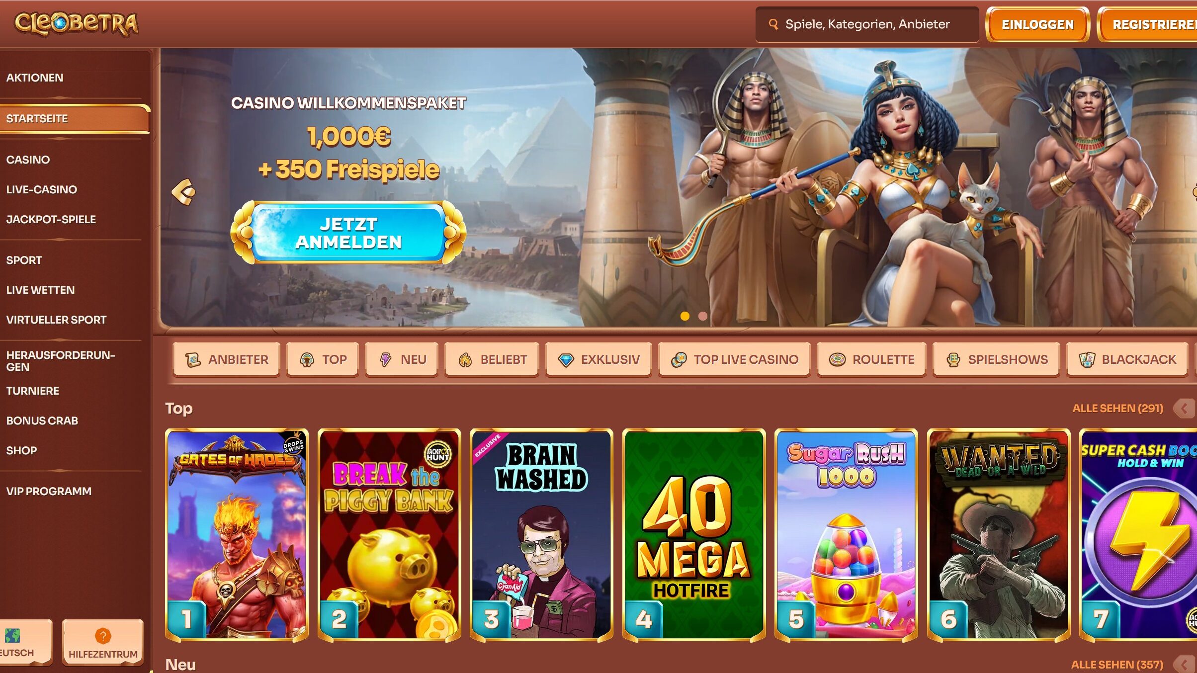 Englische Online Casinos