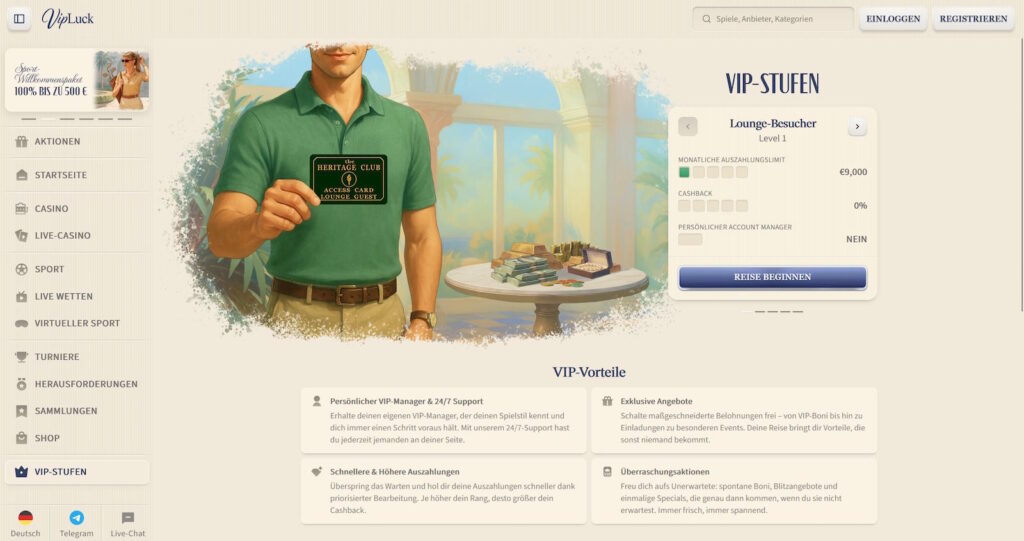 VIPLuck VIP Programm