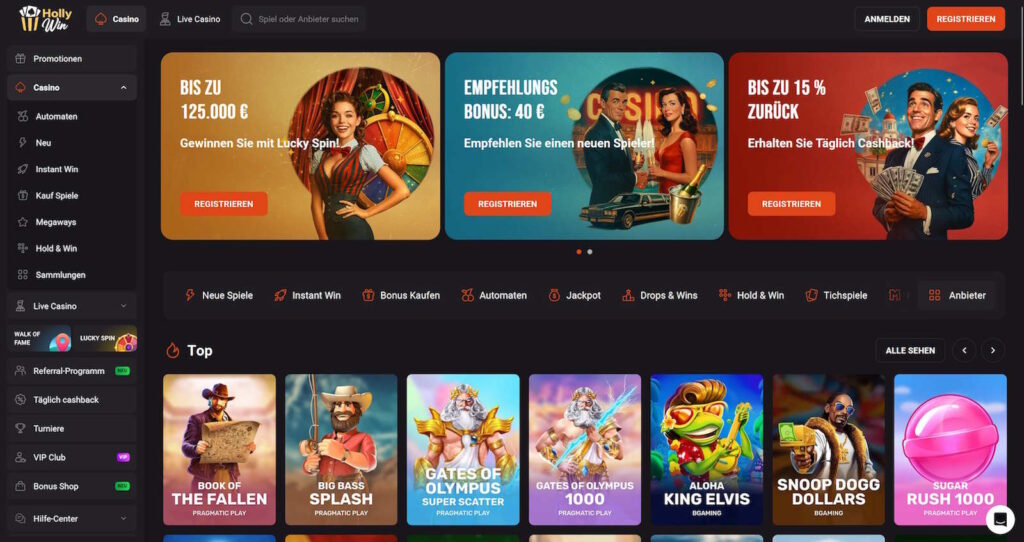 Hollywin Startseite
