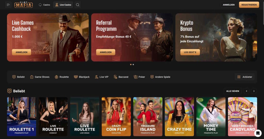 Slot Mafia Live Casino